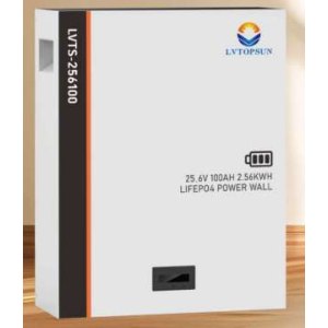 LVTOPSUN 2.56kWh, 25.6V, 100Ah battery